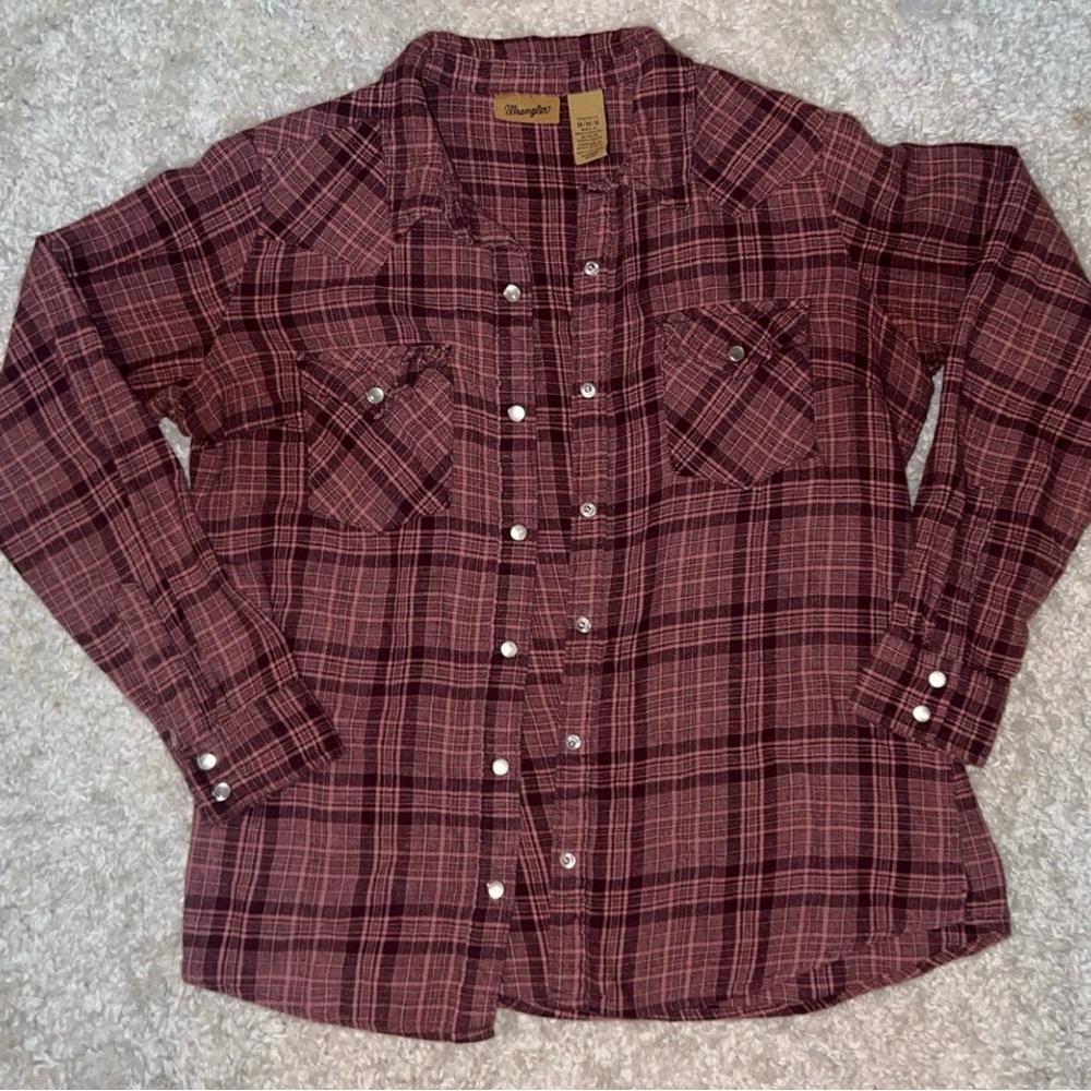 Wrangler Woman's Plaid Shirt - Red and Black